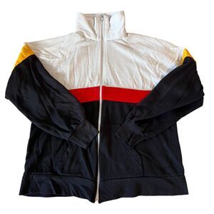 Vtg 70 80s Sun‎ Spots TRACK Jacket Full Zip Training Athletic Adult Sz. Large